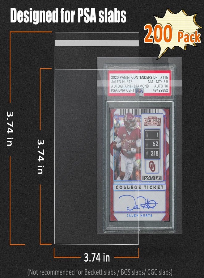 tutata Sleeves for PSA Graded Slabs Ultra Protection for The Graded Card for Pro Collector (200Pack) - Image 2